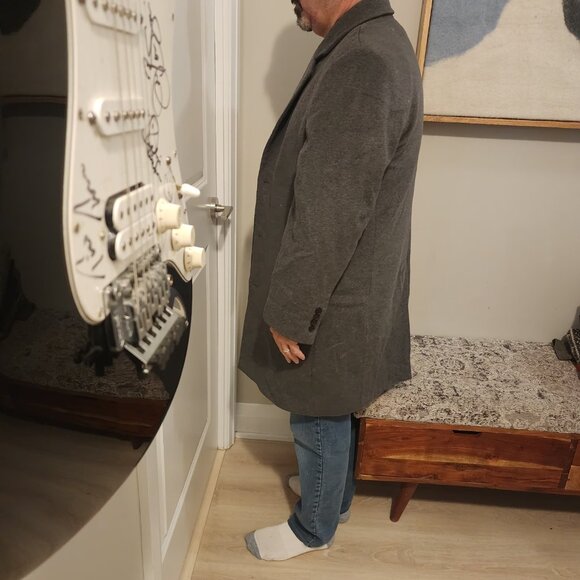 Michael Kors Fall/Winter Wool Gray Top Coat - Picture 5 of 6